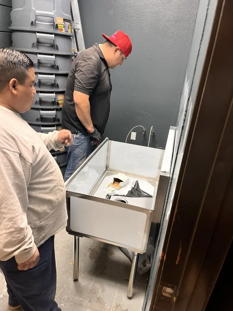 Commercial plumbing and sink installation in Silver Lake